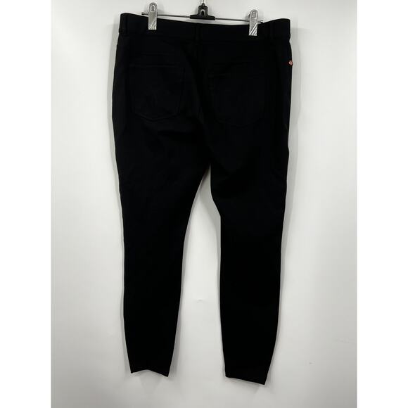 Ted‎ Baker Womens Black Fioni Ankle Zip Stretch Knit Skinny Ponte Jeans Size 4 - Picture 7 of 11